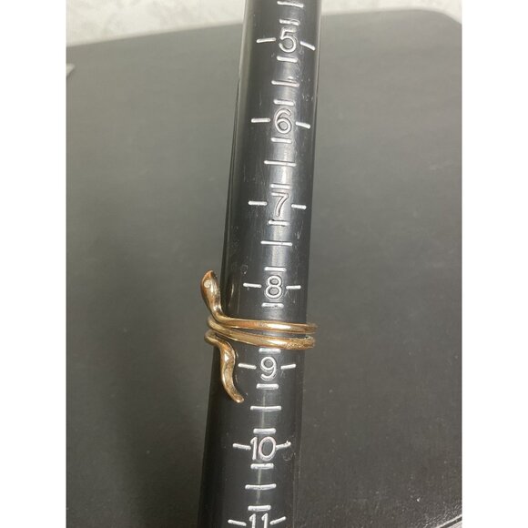 Vintage Copper Snake Wrap Ring Adjustable - Picture 2 of 4